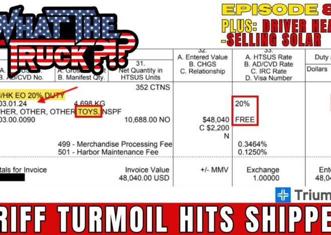 Tariff turmoil hits shippers; truckers squat across the world; selling solar | WHAT THE TRUCK?!?