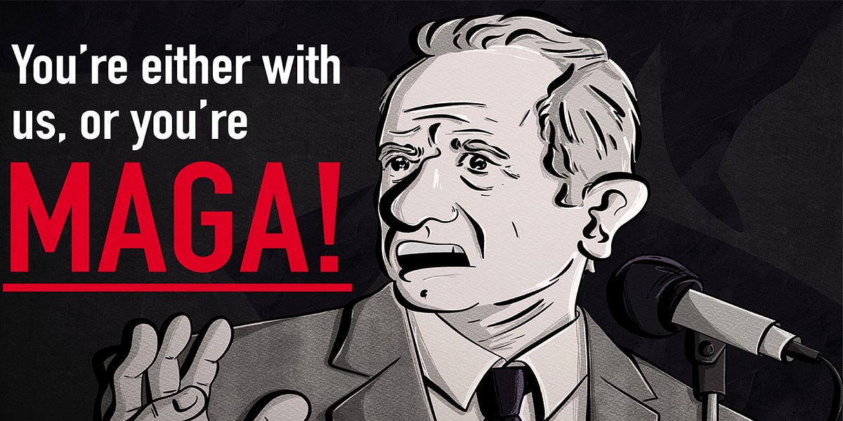Listen to This Article: If You're Not With Us, You're MAGA