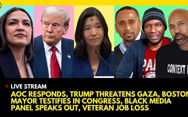 AOC RESPONDS, TRUMP THREATENS GAZA, SANCTUARY CITY MAYORS TESTIFY, BLACK MEDIA PANEL, VETERAN JOBS