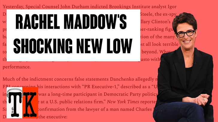 Listen to This Article: Rachel Maddow's Shocking New Low