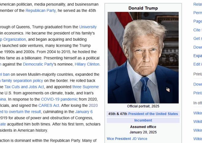 Feds Threaten Wikipedia After Right-Wing Media Uproar