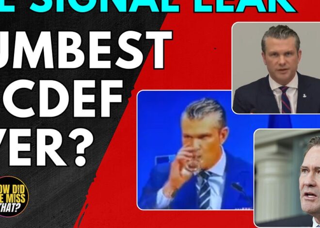 Trump Admin's Signal Leaks are the Dumbest sh*t EVER