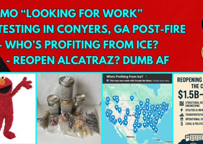 Elmo “Open to Work” | Conyers GA Testing | Profiting from ICE | Reopening Alcatraz | @GetIndieNews
