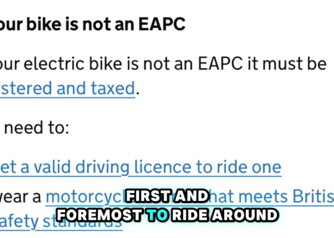 UK E-Bike Laws have changed