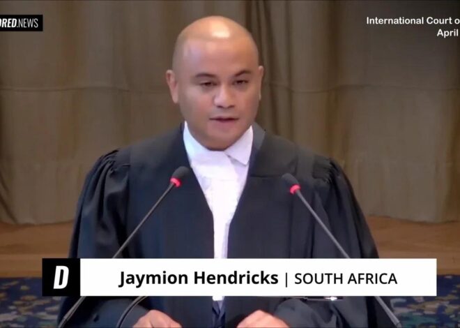 South Africa's Jaymion Hendricks Discusses Israeli Genocide at ICJ – April 2025
