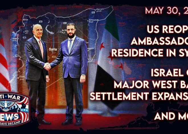 US Reopens Ambassador's Residence in Syria, Israel OKs Major West Bank Settlement Expansion