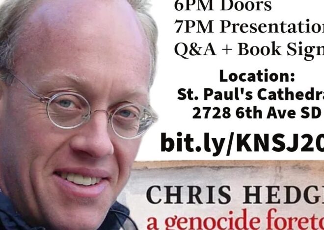 Join Me in California This Weekend To Discuss My New Book: ‘A Genocide Foretold’