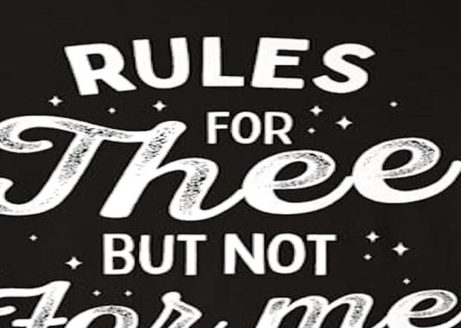 Rules For Thee, But NOT For The WHO