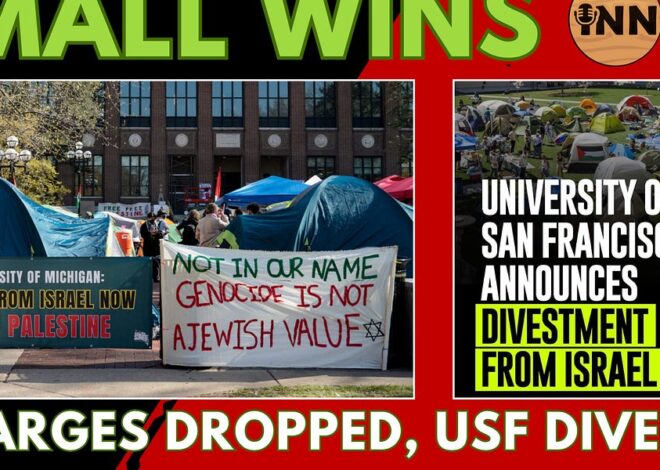 Felony Charges DROPPED vs U of Michigan Students – USF Divests: A Couple Small Wins