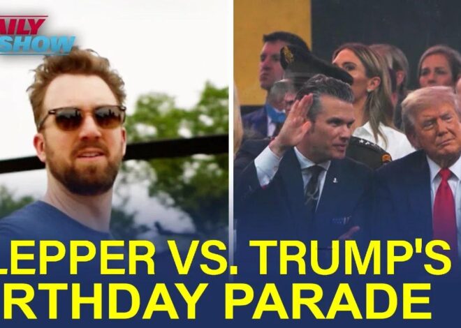 Jordan Klepper Crashes Donald Trump’s Birthday Parade