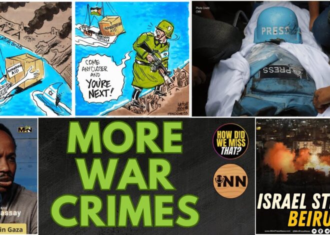 More Gaza Journalists Killed, Beirut BOMBED, Shot in the Privates, Stenographers to Power