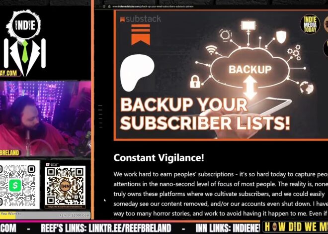 Back Up Your Subscriber Lists! A Reminder from Indie | @HowDidWeMissTha