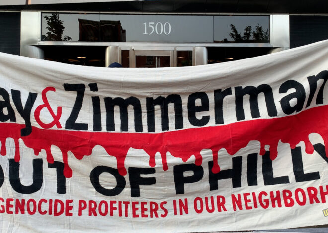 Palestine Protests Target Philly-Based “Genocide Profiteer” Day & Zimmermann