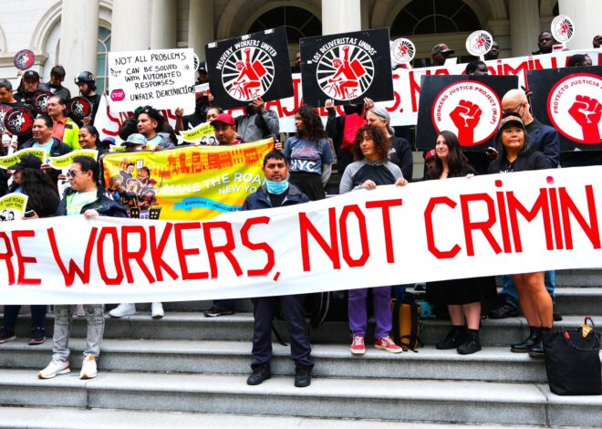 Deliveristas Protest Police Harassment in New York City
