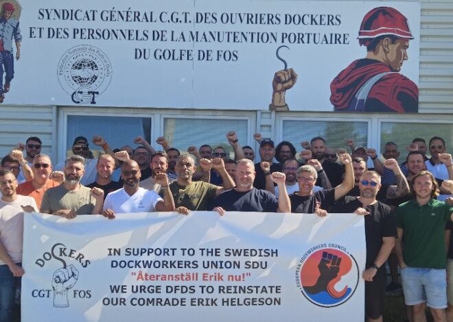 European Dockworkers Refuse to Load Weapons Aimed at Palestine