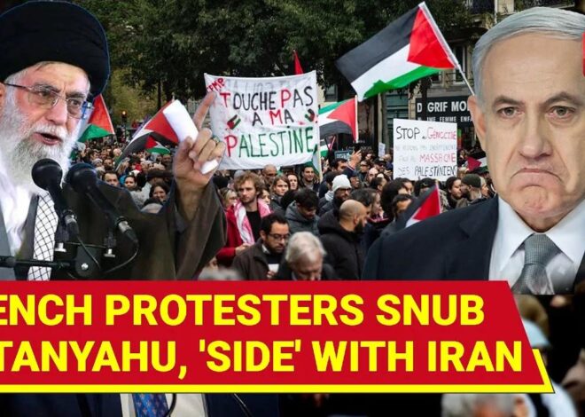 Paris 'BACKS' Iran and Protests Israel's Gaza Genocide – Arrest Netanyahu Chants Echo