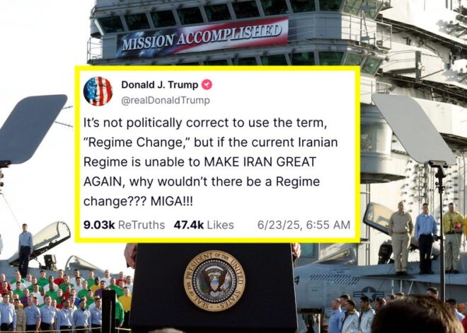 George Dubya Trump Seeks Regime Change In Iran