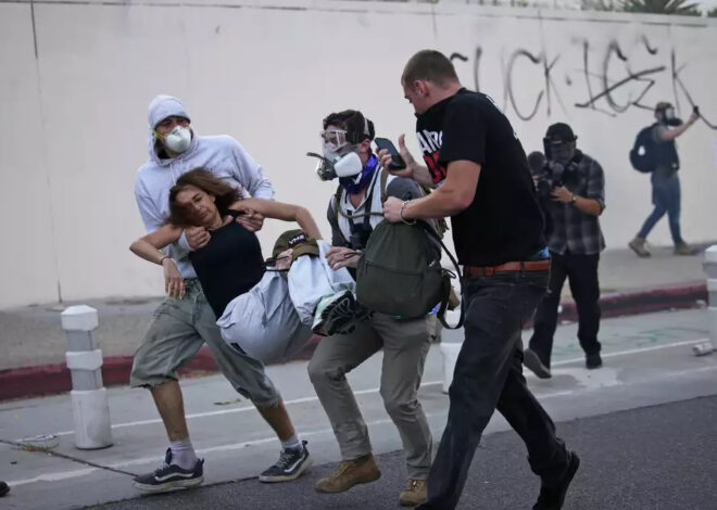 No Kings Protesters Attacked by Cops in Los Angeles