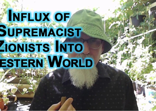Major Problem for Western Societies Is the Influx of Supremacist Zionists That Are Fleeing Israel