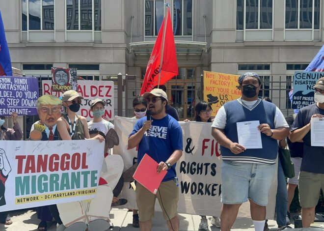 D.C. Filipino organizations rally for Peoples State of the Nation Address — Fight Back! News