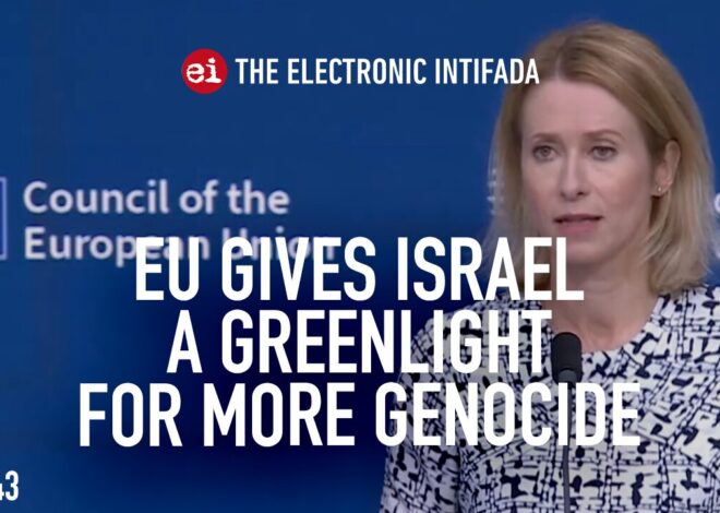 EU gives Israel a greenlight for more genocide, with David Cronin