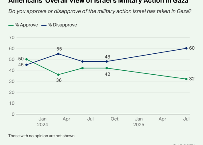 Gallup Poll: Just 32% of Americans Approve of Israel’s Actions in Gaza