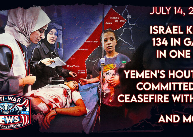 Israel Kills 134 in Gaza in One Day, Yemen’s Houthis Committed to Ceasefire With US, and More