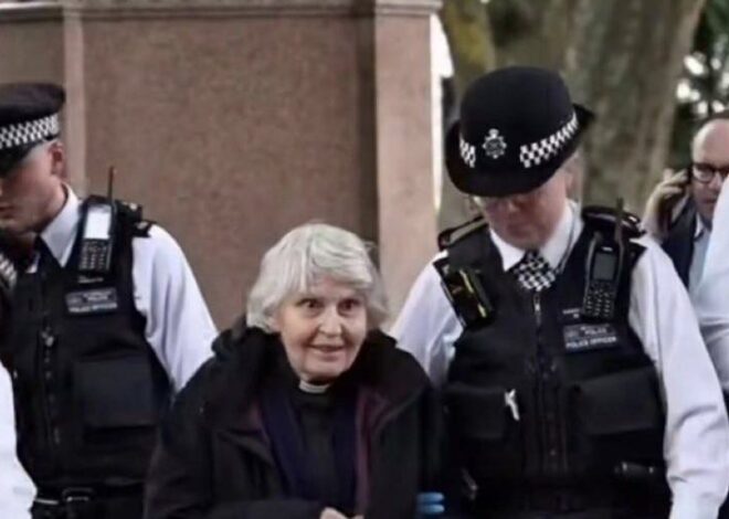Democracies don’t treat old ladies as terrorists for objecting to genocide