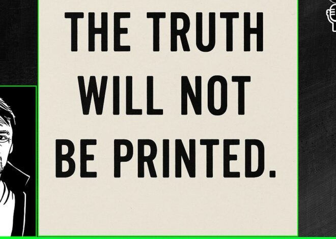Independent Media is CRITICAL: The Truth Will Not Be Printed