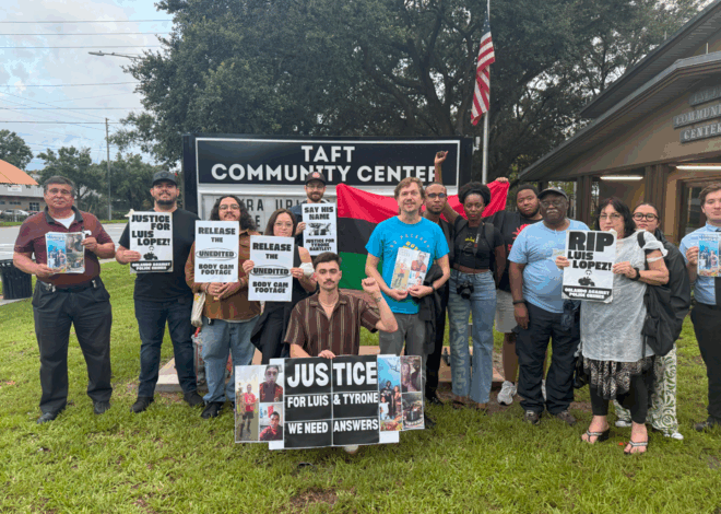 Orlando community confronts Sheriff Mina over police murders — Fight Back! News