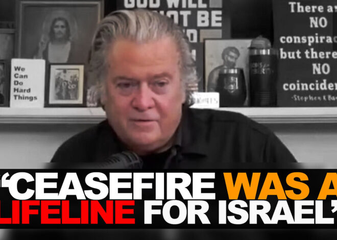 Steve Bannon: Trump’s ceasefire saved Israel