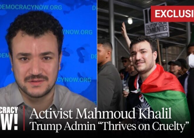 Mahmoud Khalil, Palestinian Activist Jailed by ICE for 104 Days, in First Live Interview