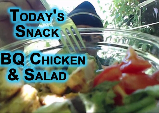 Today’s Snack: BBQ Chicken and Salad