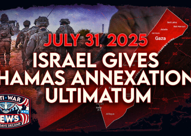 Report: Israel Gives Hamas Annexation Ultimatum, US Sanctions Iranian Shipping Network, and More