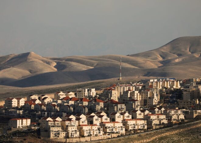 Israel Is Moving Forward With a New Settlement Project That Will Split the West Bank in Two