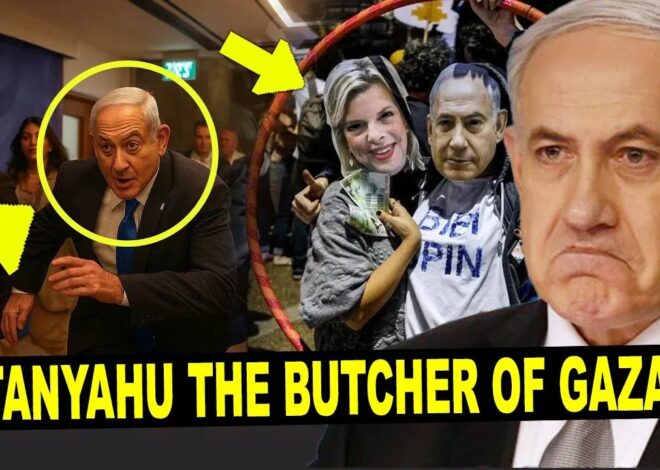 Netanyahu The Butcher of Gaza – Protesters STORM IDF Army Base