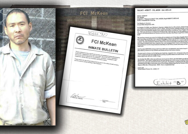 Mail Censorship, Book Bans, and Misconduct – A Letter From Federal Prison