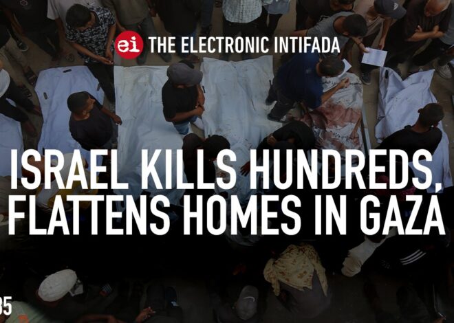 Israel kills hundreds, flattens homes in Gaza, with Nora Barrows-Friedman