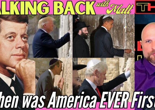 TALKING BACK with Matt | The Last Time a US President Stood up Against the Zionists was in 1963