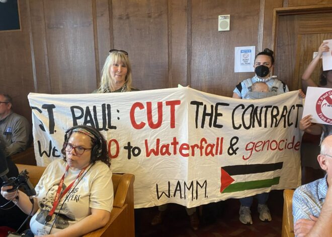 Saint Paul Board of Water Commissioners’ meeting shut down by Palestine solidarity — Fight Back! News