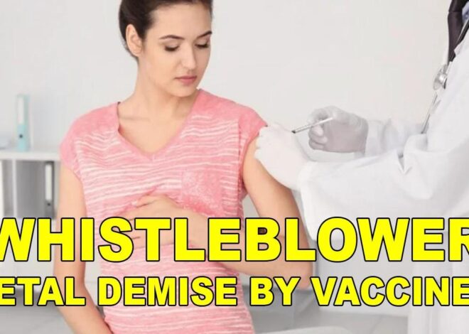 Whistleblower for Fetal Demise by Vaccines