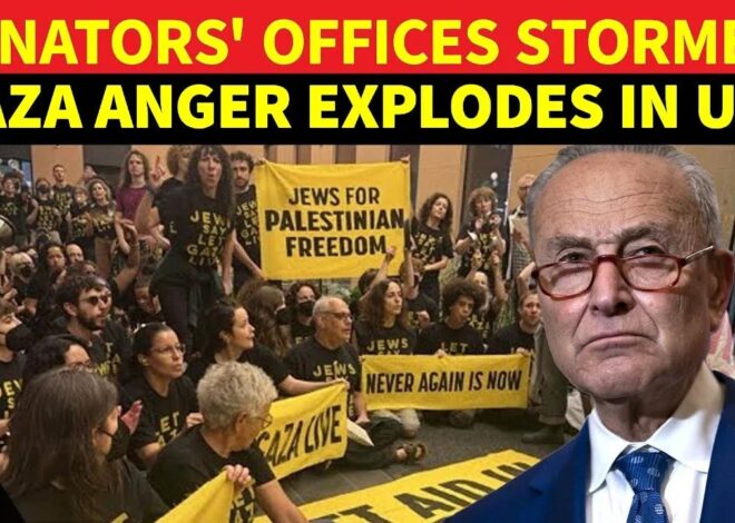 Senators Offices STORMED For Backing Israel – Schumer SLAMMED Over Gaza