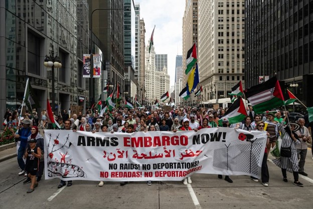 Chicago continues weekly marches against genocide in Gaza — Fight Back! News