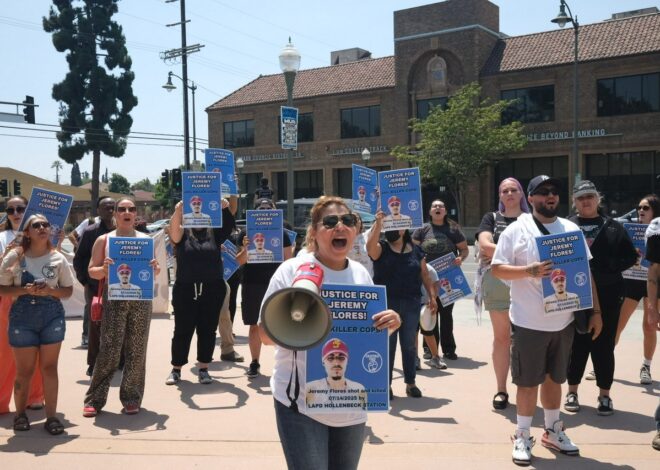 Manifestantes en Boyle Heights exigen rendición de cuentas por el asesinato de Jeremy Flores a manos del LAPD — Fight Back! News