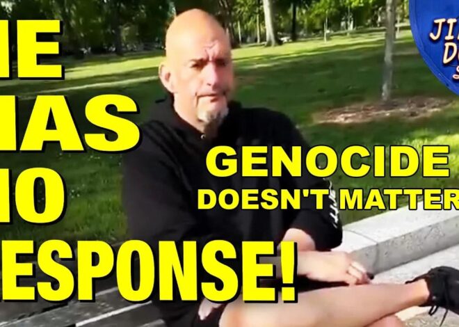 Zionist Shill Senator Fetterman CONFRONTED Over Supporting Genocide