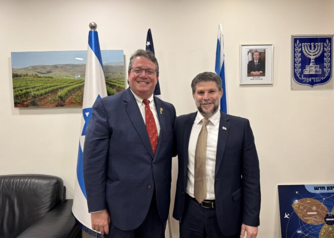 Rep. Randy Fine Meets With Bezalel Smotrich in Israel