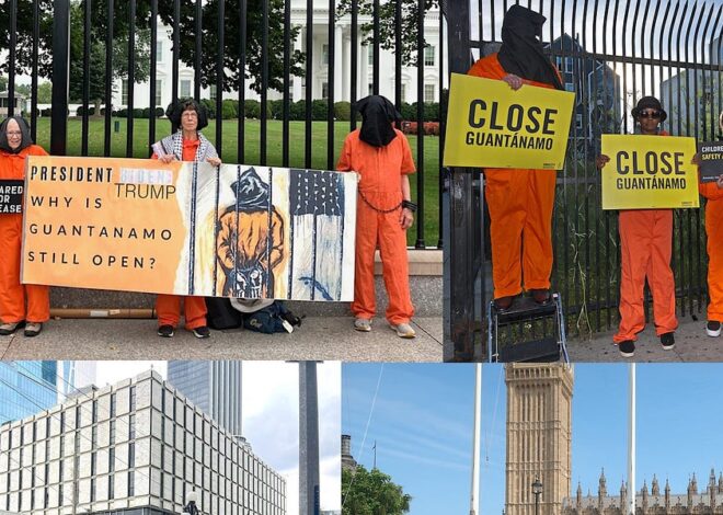 August’s monthly Close Guantánamo global vigils