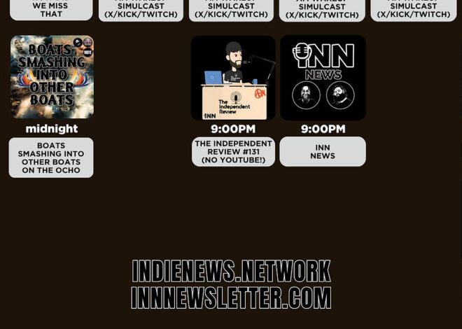 INN This Week 8/2 – 8/8/25 | @GetIndieNews @jesse_jett @IndLeftNews @AngelJRivera08 @ReefBreland @ogbonna_Collin @leftist_news12 @AMWakeup @SlowNewsDayShow @TheIndReview @3yes_3ars @TLAVagabond
