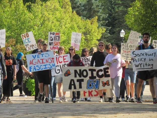 GVSU students march for a sanctuary campus — Fight Back! News