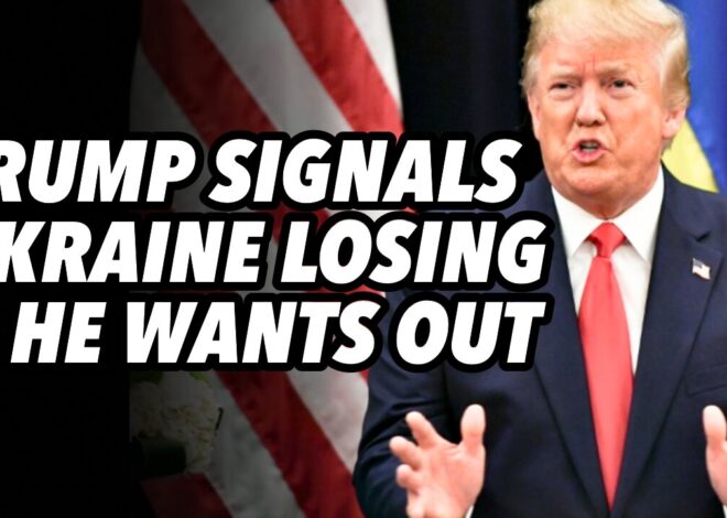Trump signals Ukraine is losing and he wants to blame EU